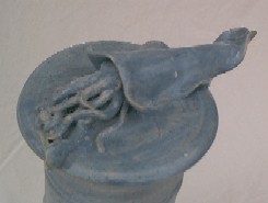 Squid Clay Sculpture Lid Detail